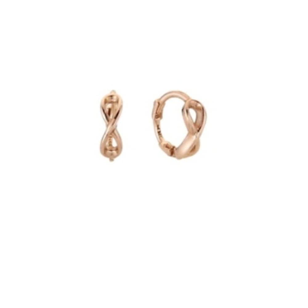 Twisted Earring 14K Gold One-Touch Earrings