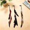 1/3Pcs Hair Accessories Vintage Bohemian Tassel Hair Clips With Faux Feather Design For Parties Balls And Beach-Style Outfits