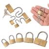 Copper Padlock  Small Locks for Luggage Case Locker Home Improvement Hardware 20mm 25mm 30mm 40mm 50mm Include 3Keys