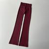High Waist Seamless Tummy Control Flared Leggings Women - Quick Dry Yoga Pants 9/10 Length Stretchy Fitness