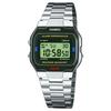 CASIO Digital Watch with Japanese Quartz Movement and Stainless Steel Band, A163WA-1QES