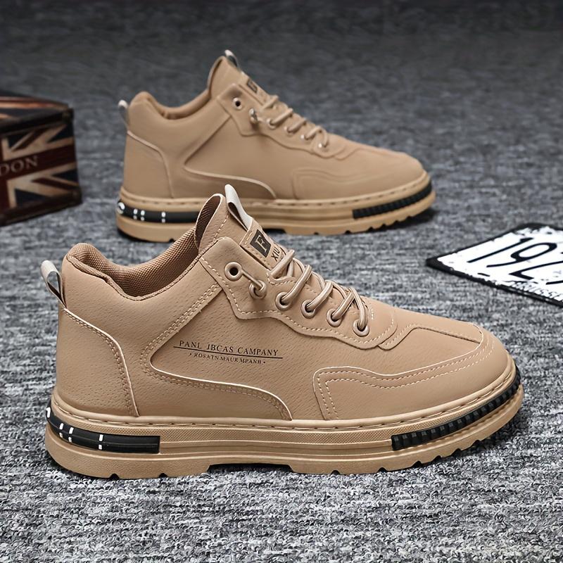 Men's Fashion Classic Work Shoes Comfortable Anti-Slip Lace-Up Casual Sports Shoes Suitable for Men's Outdoor Activities Hiking