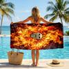 Valencia FC print Quick Dry Beach Towel Microfiber Absorbent Portable Travel Swimming Towel