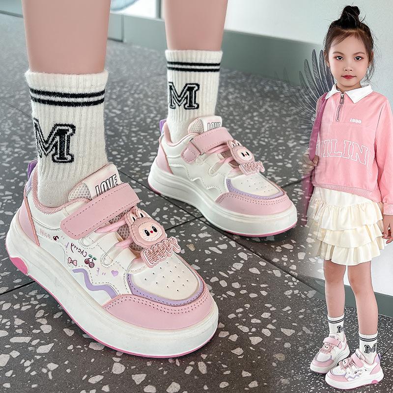 2025 Autumn Girls' Casual Princess Sneakers - Soft Sole Sports Shoes for Middle and Big Kids