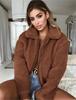 2025 Autumn/Winter Women's Warm Plush Coat - European & American Style