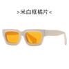 New fashionable small frame sunglasses, European and American personalized box sunglasses, versatile thick frame INS style, too