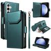 For Samsung Galaxy S24 FE Case with Multi-Card Holder and Strap PU Leather Phone Cover Stand