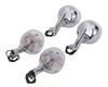 Motorcycle Turn Signals Set of 4, Metal Trim Demekin, Flat, 2 Types, Ducks Sharie