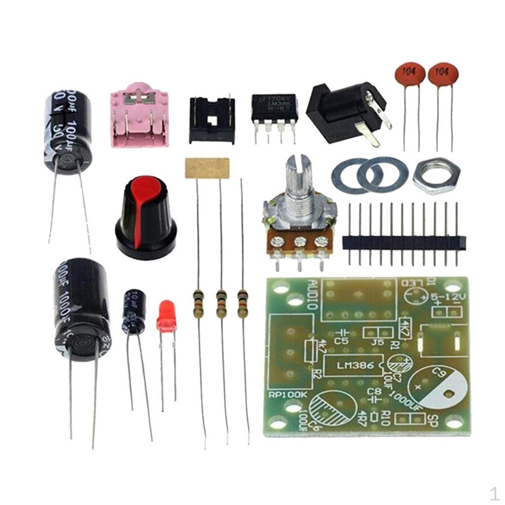 

LM386 Ультрамініатюрний модуль підсилювача PCB Module DIY Kit 3V