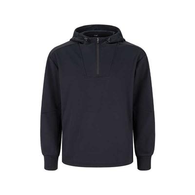 Sports Hooded Warm Half-Zip Sweatshirt Men Sweatshirts Black 2031E869-001