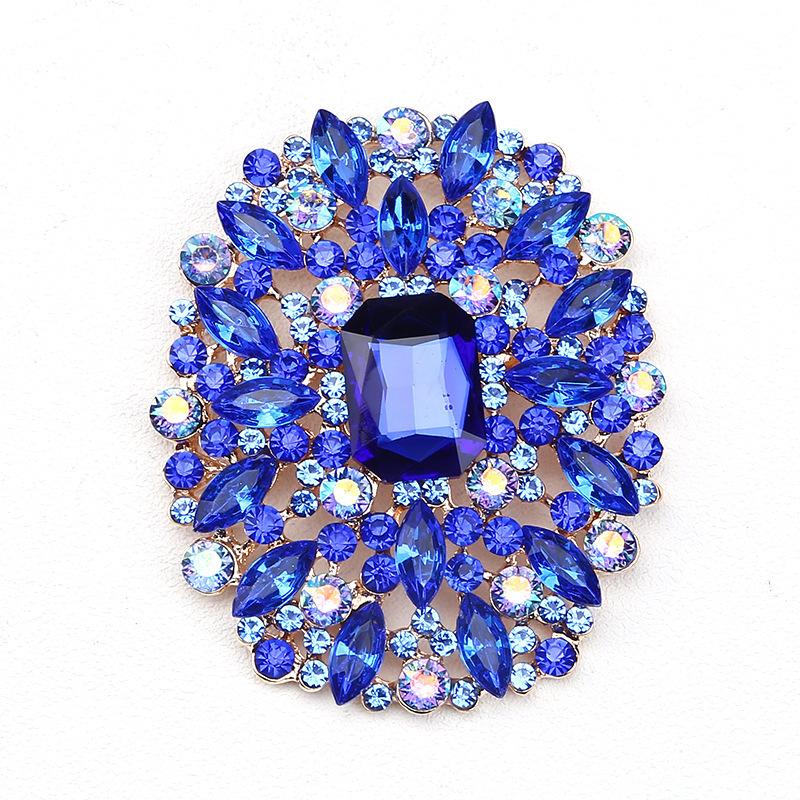 Fashion Creative Personality Crystal Glass Brooch Corsage Women'S Clothing Accessories
