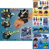 Mini Force Tiburón Furioso Turión Trueno Robot Deformable Patinete Para Niños
