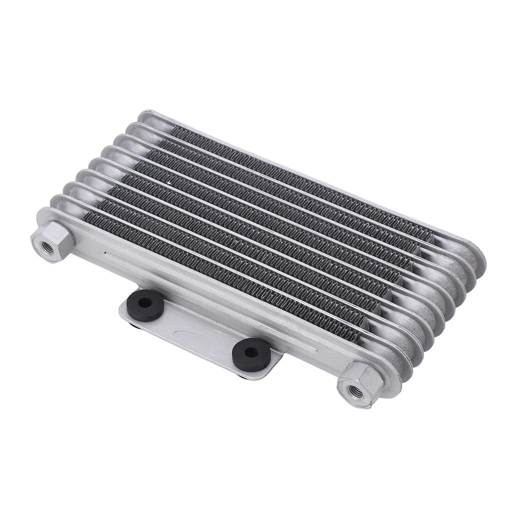 8 Row Motorcycle Oil Radiator Silver 125ml Low Wear Strong Power Fit For GY6 125CC‑250CC Motocross ATV