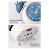Cartoon Mini Alarm Clock Retro Twin-Bell Loud-Analog Alarm Clock for Heavy Sleeper Practical Kid Room Desk Table Clock