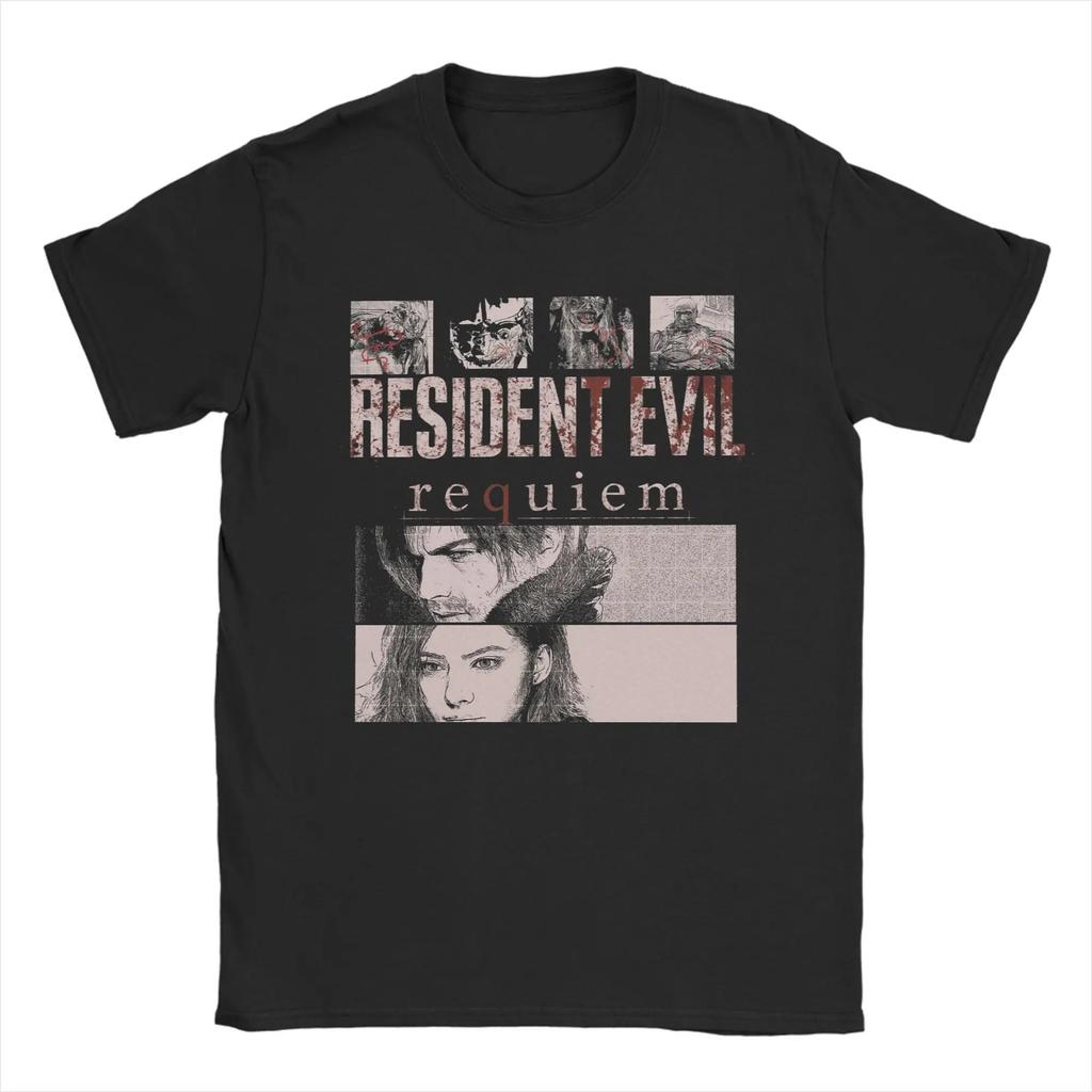 Resident Evil "Requiem" Claire Redfield T-Shirt, Unisex Game Fan Streetwear Tee, 100% Cotton Casual Short Sleeve Top