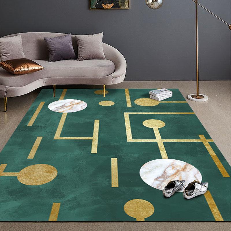 Modern Luxury Rugs Living Room Decoration Home Large Carpet for Bedroom Children's Room Decor Floor Mats Green Porch Doormat