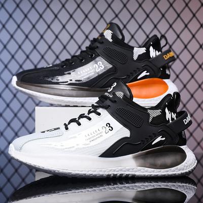 Men's Shoes New Trendy and Fashionable Sports Korean Version Breathable Versatile Running Shoes Mesh Breathable Shoes