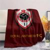 1PC Royal Antwerp FC Patterned Flannel Blanket Suitable For All Seasons for Home Decor Warmth and Comfort Gifts Holiday Present