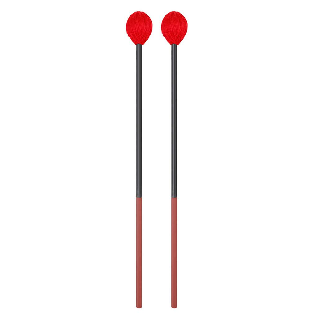 1 Pair 42cm Length Marimba Mallets with Yarn for Head Keyboard Marimba Mallet Perfect for Keyboard Percussion Instrument