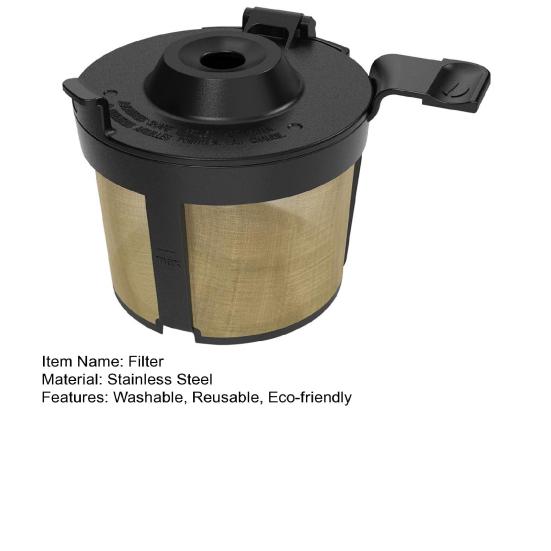 Reusable Stainless Steel Coffee Filter for Ninja Fits PB051 PB040 PB041ST 120-Mesh Fine Replacement for Pods And Grounds Eco-Friendly Coffee Pods