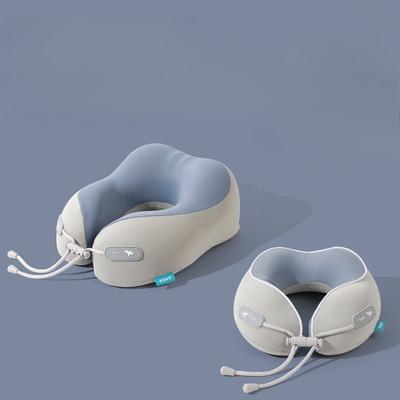 Travel Neck Pillow Memory Foam Pillow for Airplane Car Office Supportive Cervical Neck Rest with Washable Cover