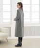 Lbyl Wool Light Grey Double Collar Long Coat