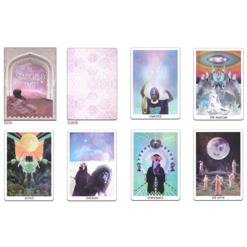 Nichiyu Tarot Cards, 78-Card, Waite Edition, Fortune Telling [Authentic] [Starchild Tarot - 1st Edition - Rose Portal Box] Includes Japanese Commentar