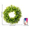 Elegant Shamrocks Wreath Featurings Four Clovers And Green Foliages . 's Celebrations Indoor Use