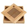T tray, Large capacity, Elegant design, approx. 7.7 x 7.7 x 1.3 inch wooden for your Kongfu t set