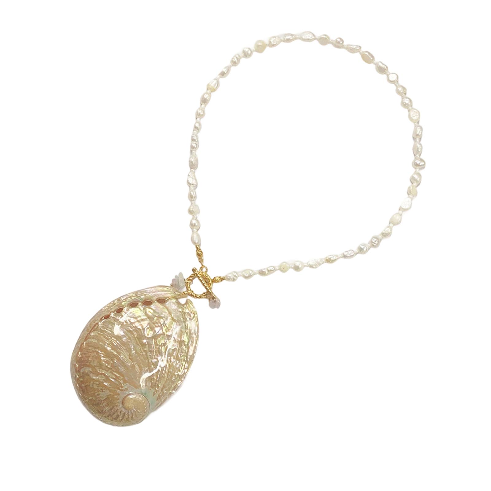 

Смелое многослойное ожерелье-стейтмент с подвеской из ракушек на морскую тематику для женщин, уникальные натуральные пляжные украшения в подарок 4