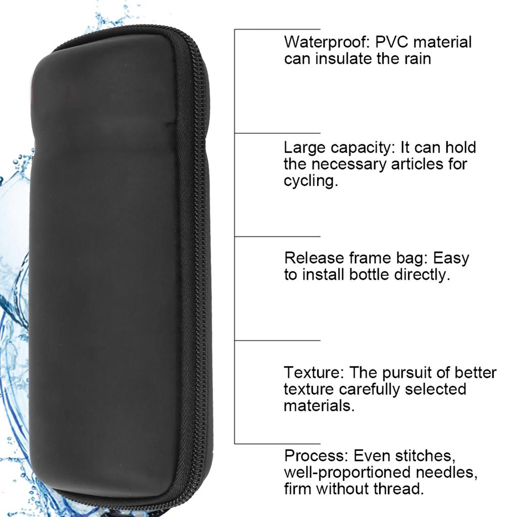 Přenosné cyklistické brašny, přední trubka rámu, vodotěsný držák na rám, úložná taška