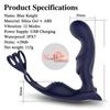 Men's Sex Toys Vibrator Butt Plug Vibration Toys Anal Vibrators Silicone Waterproof G Point Stimulate Prostate Massager