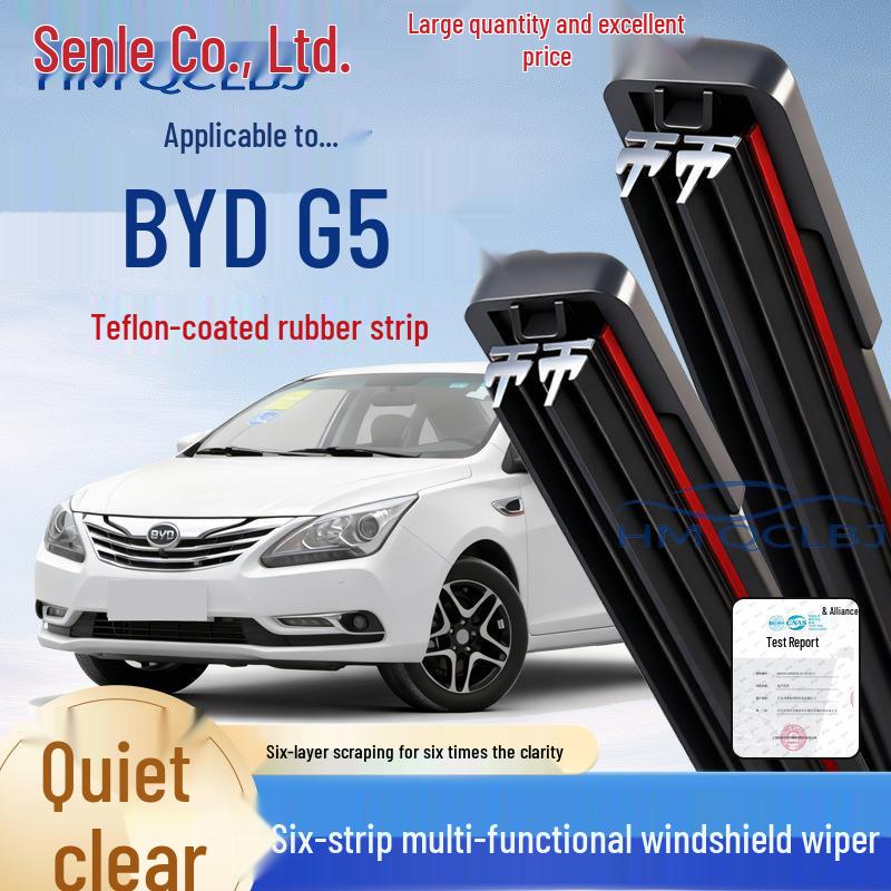 Frameless Multi-functional Wiper Blades for BYD G5 - Double Layer, Universal Fit