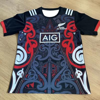 2025 Maori Rugby Training Clothes Hot Selling New 3DT-shirt Summer Sweat Absorbing and Comfortable Men's Women's T-shirt