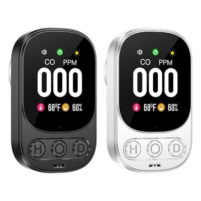 Carbon Monoxide Detectors 2.1in Color Screen CO Level Monitors Temperature Humidity CO Detectors for Indoor Home Hotel