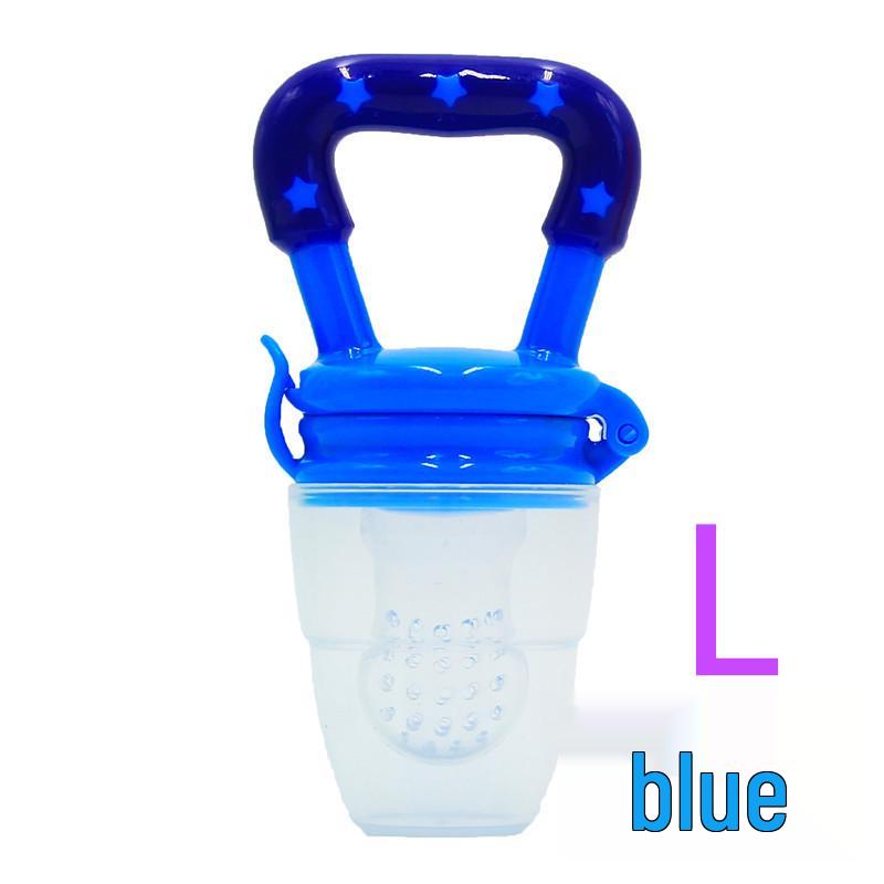 Silikon Baby Obst- & Gemüse-Beißring Schnuller mit fröhlicher Biss-Tasche