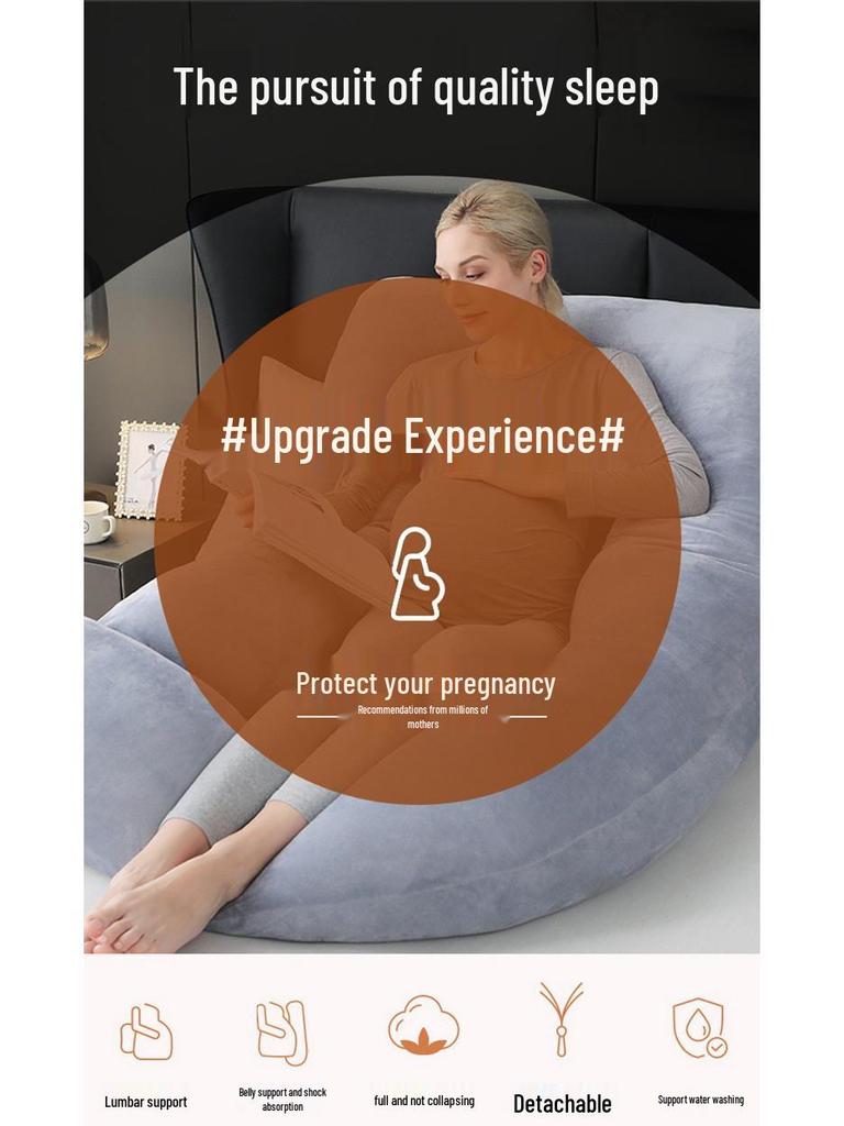 Wow Detachable G-shaped Pregnancy Pillow with Lumbar Support for Side Sleeping