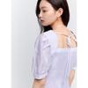 Peacebird French Style Square Neck A-Line Midi Dress