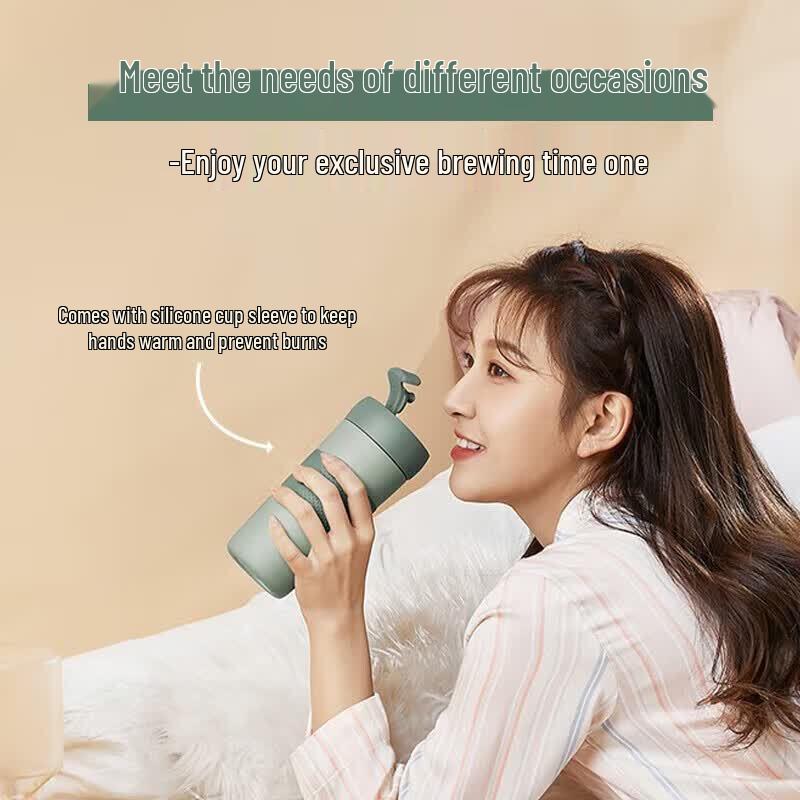 Supor Crystal Porcelain Insulated Infuser Mug