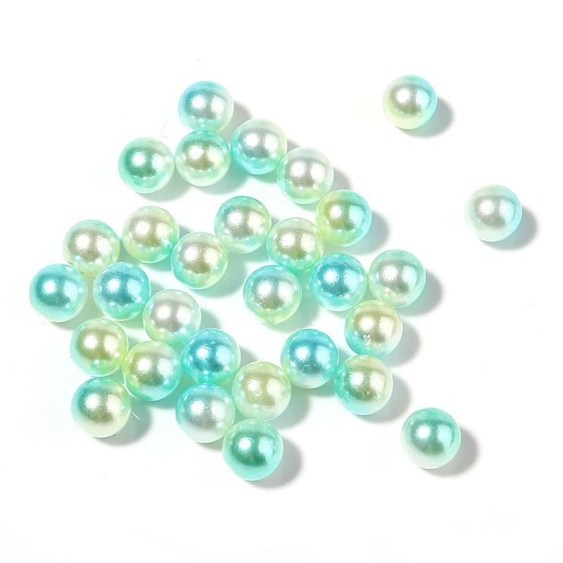 50-1000pcs/Lot 9 Colors No Hole Gradient Mermaid Imitation Pearls Beads Plastic Spacer Bead For DIY Jewelry Making Accessories