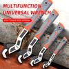 Multi-Purpose Self-Locking Wrench, Adjustable Pipe Wrench, 6 8 10 12 Inch Self-Locking Adjustable Wrench, Non-Slip Grip, Made of Chrome Vanadium Steel