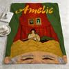 character aameliee Throw Warm Soft Flannel Blanket Multiuse for Sofa Bed Camping Travel Nap