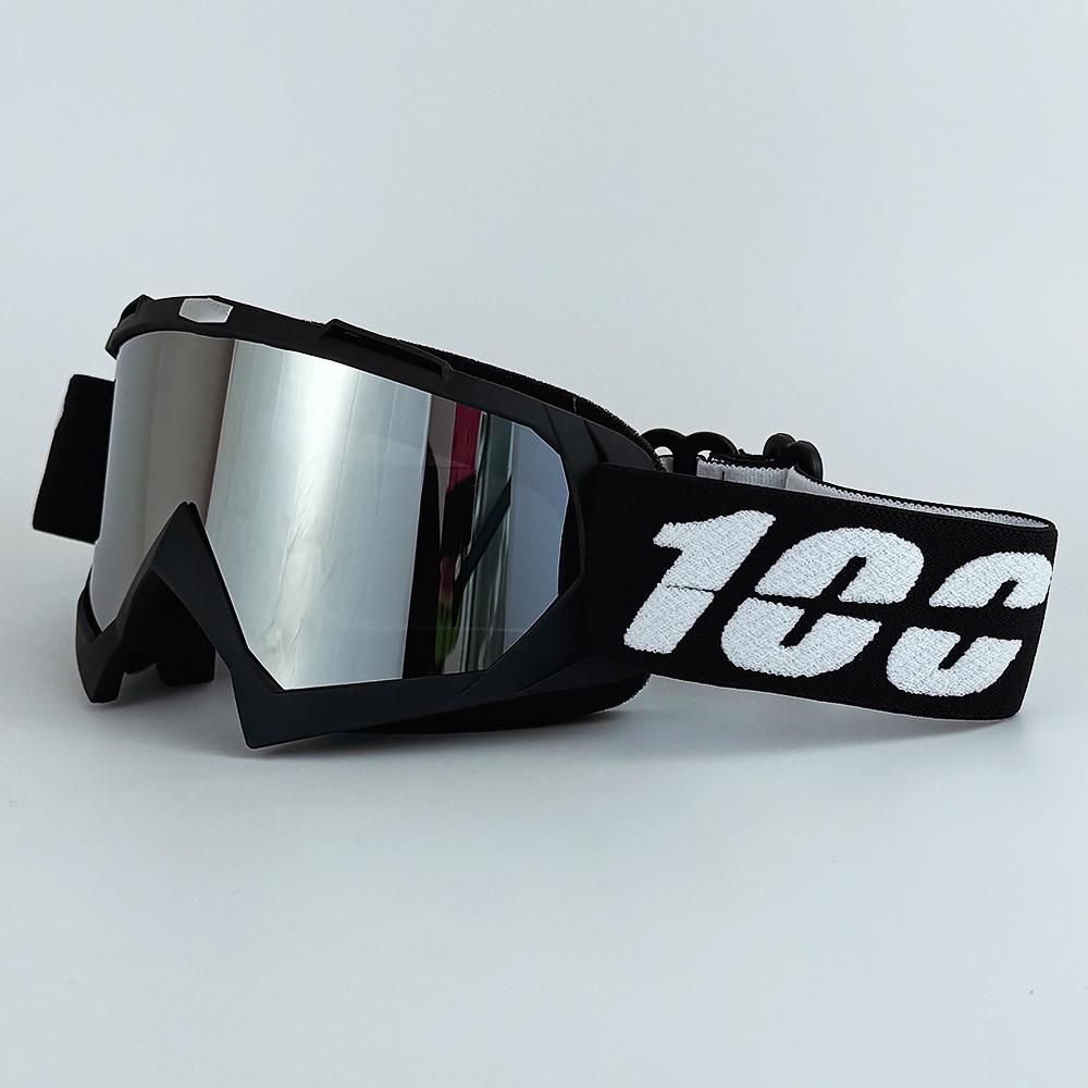 100 Ochelari de Motocicletă Antipraf Ochelari de Cursă Rezistenți la Vânt pentru Bărbați și Femei Motocross Ciclism Schi în Aer Liber Off-Road Ochelari de Bicicletă