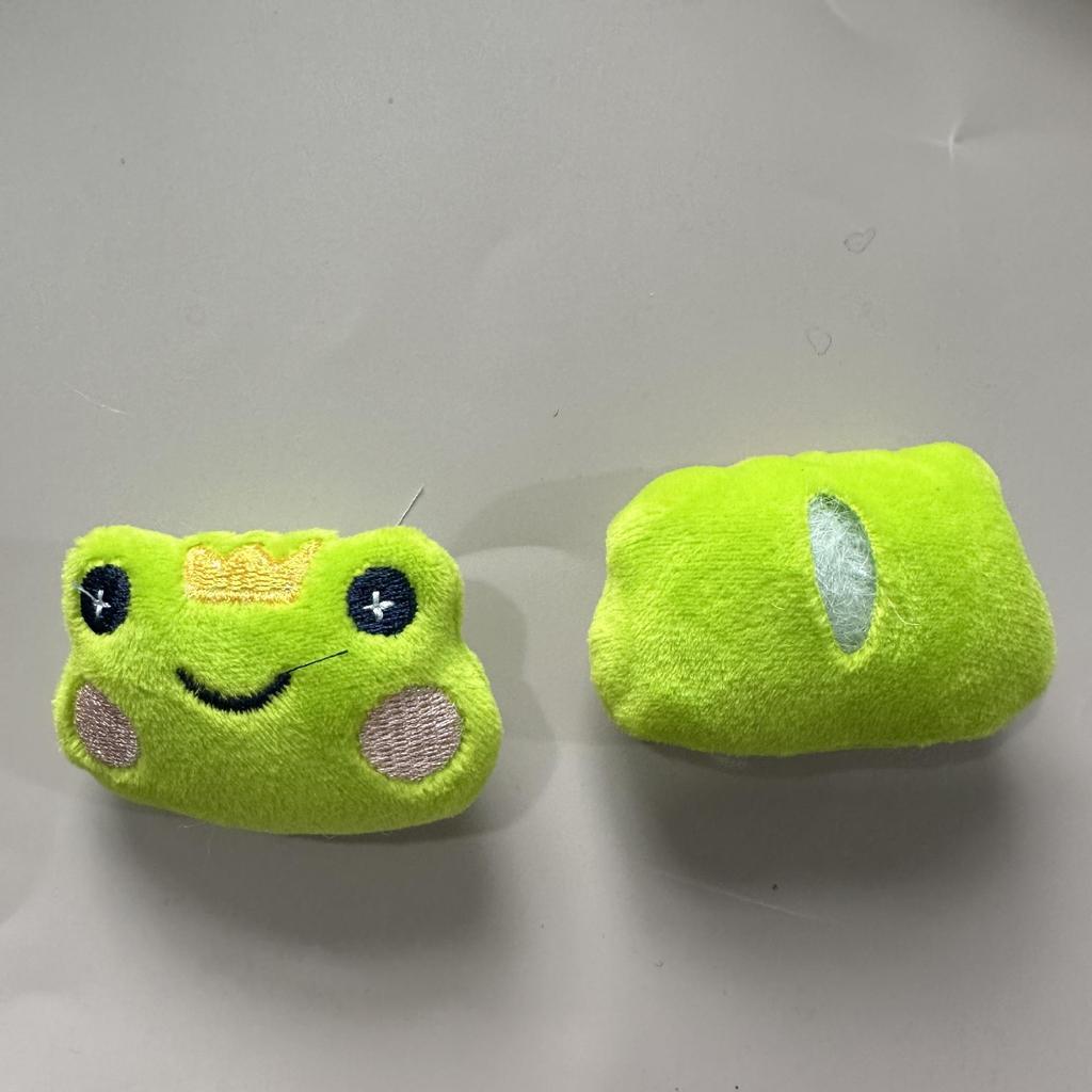 Cute Cartoon Plush Frog Doll Bag with Accessories & Brooches