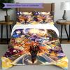 3pcs Duvet Cover Set (1*Duvet Cover + 2*Pillowcase, Without Core), Genshin Impact Print Bedding Set, Bedroom Decor, All‑Season, Birthday Gift