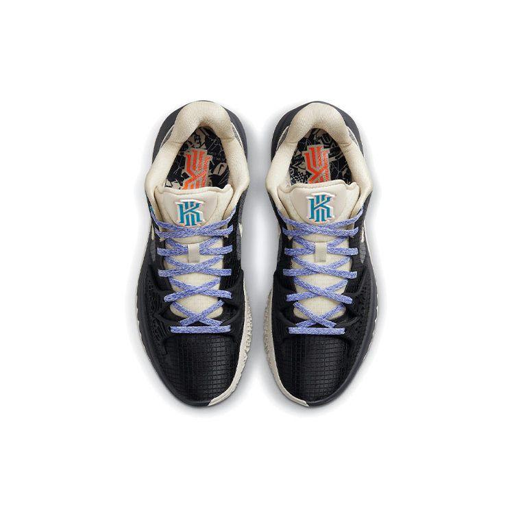 Nike Kyrie Low 4 Black Rattan Men Sneakers Dark-Smoke-Grey Cyber-Teal CW3985-003