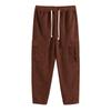 Men's Corduroy Trousers Solid Color Sweatpants Loose Straight Multi-pocket Men's Thin Casual Pants Autumn and Winter