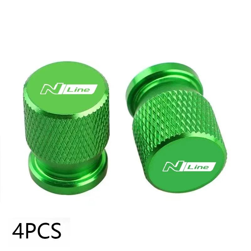 For Hyundai NLINE i30 i40 ix 35 Coupe Tucson Sonata Elantra Kona Car Wheel Tire Valve Caps Tyre Stem Covers Airdust Waterproof TT35