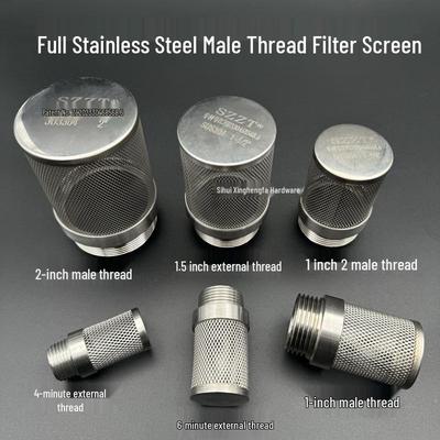 Stainless Steel 304 Threaded Mesh Filter Tube for Impurity Separation