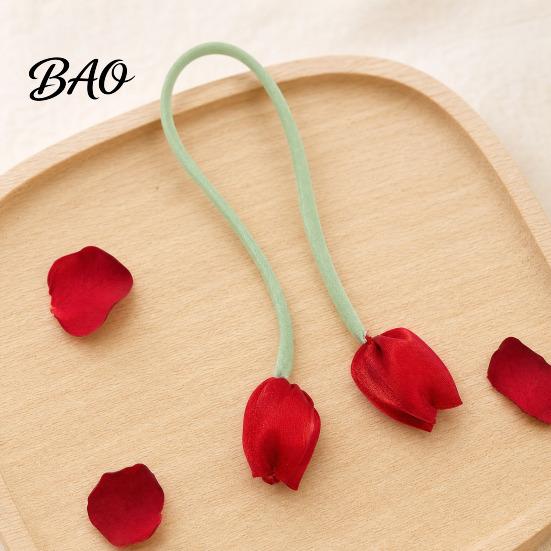 Multi-use Decorative Ties 2Pcs Tulip Bud Curtain Ties, Tiebacks, Flower Buds Soft Rope Tiebacks for Bedroom Curtains Patio Drapes with Flowers
